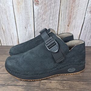 Chaco Paonia Clog Slip On Wool Lining Women's Sz 8 Black